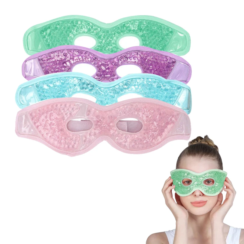 wholesale reusable eye gel mask cold pack hot cold compress dark circles eye mask