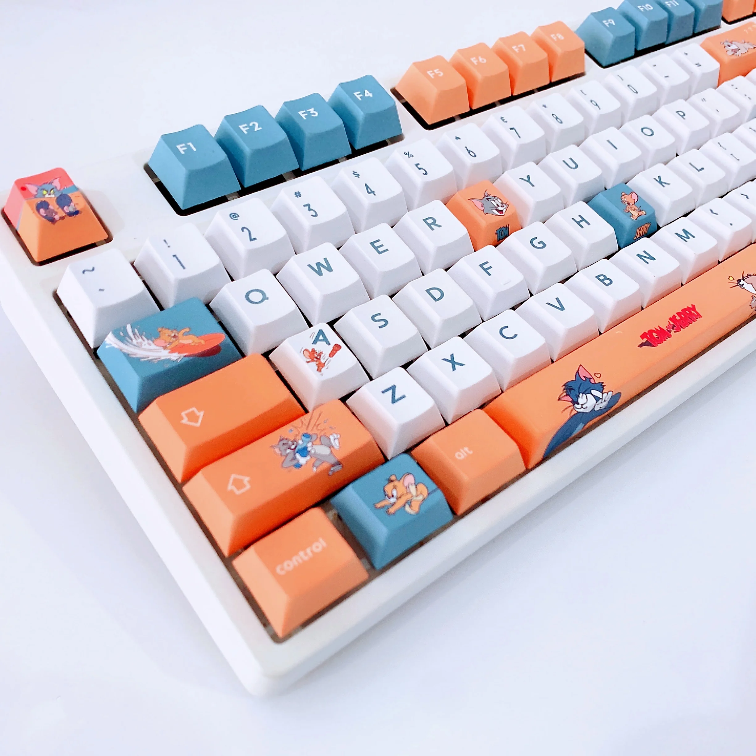 Tom and Jerry Anime Theme Cartoon PBT Dye Sublimation