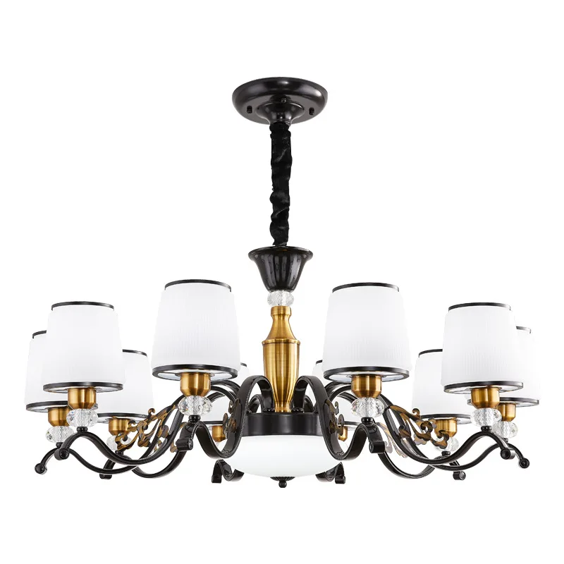 Modern Luxury Round Ceiling Mounted Lighting Pendant Lights Crystal Chandelier