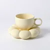 Cloud beige coffee cup and saucer