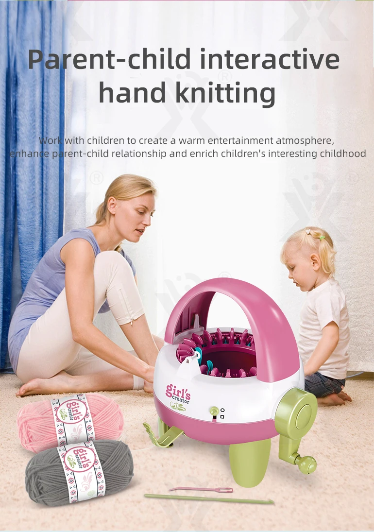 Chengji Girls Creator Handmade Crochet Braiding Loom Manual Diy Wool ...
