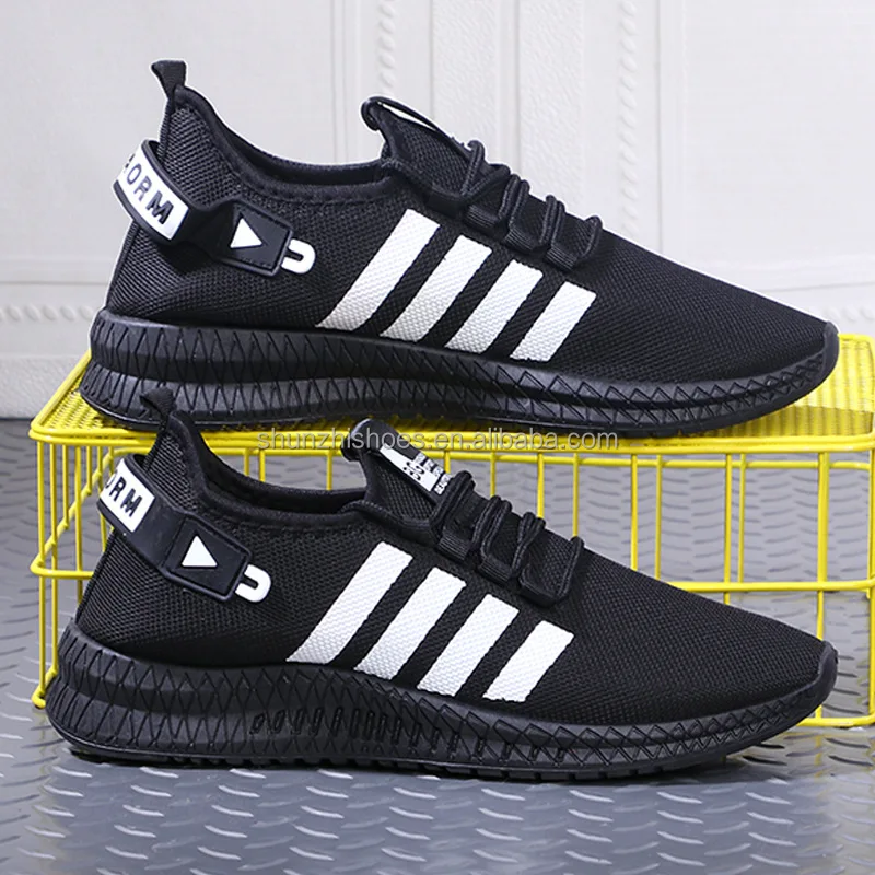 Low Price Henan Custom Mesh Breathable Light Weight Low MOQ in Stock Shoes Sport Men Running Sports Shoes Men's Shoes