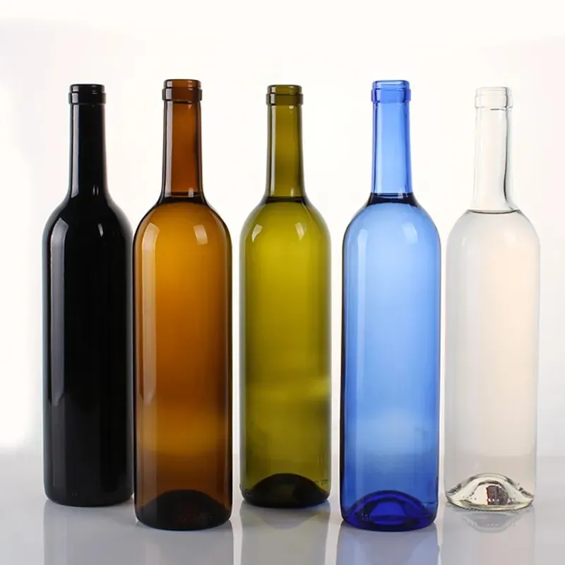 Custom Logo Empty 500ml 750ml Small Gin Rum Tequila Vodka Whiskey Glass Clear Bottle Alcohol Liquor Wine Glass Bottles