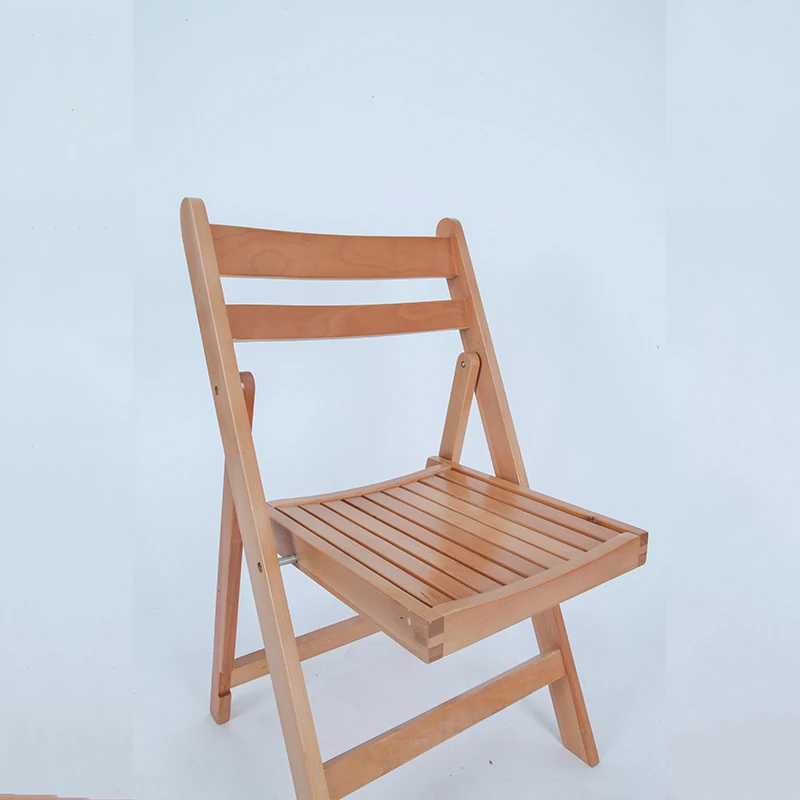 Portable Outdoor Terrace Solid Wood Folding Chairs