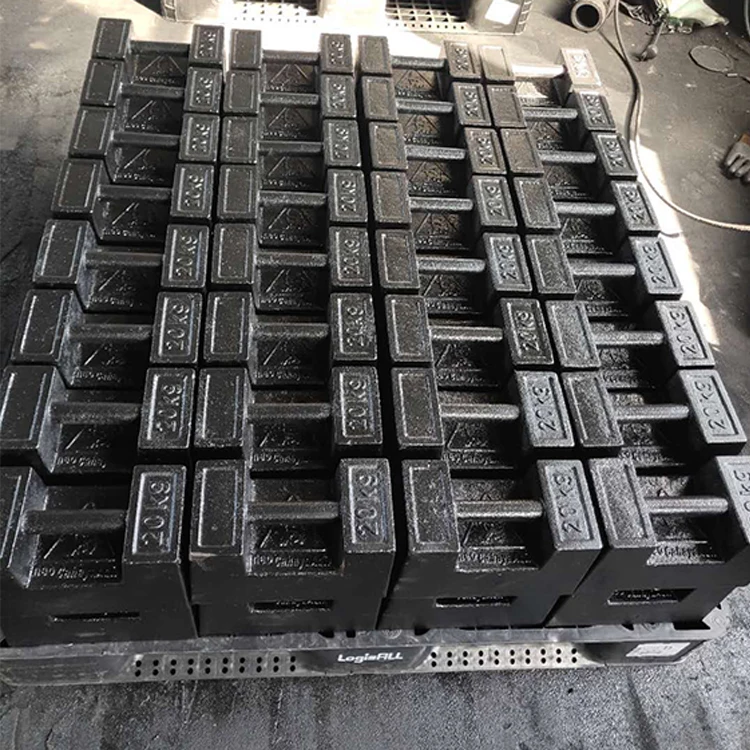 Stackable 20kg Cast Elevator Crane test Iron Counterweight Block Weight for Crane