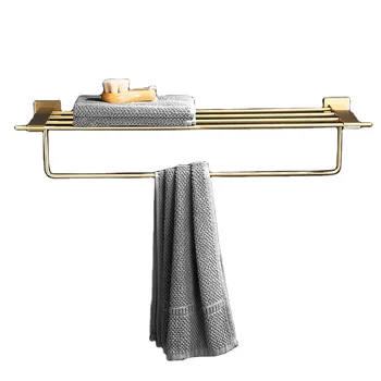 Handdoekenrek Voor Badkamer, Aan De Muur Gemonteerde Roestvrijstalen Handdoekstang 2 Laags Badkamerhardware Goud Chroom Zwart Geborsteld Nikkel P8765790 Handdoekenrek Voor Badkamer, Aan De Muur Gemonteerde Roestvrijstalen Handdoekstang 2 Laags Badkamerhardware Goud Chroom Zwart Geborsteld Nikkel P8765790