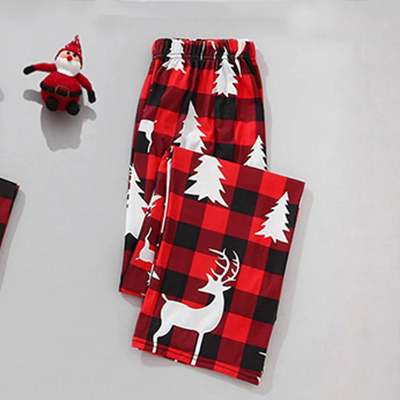 Christmas Pajamas Blank White And Red Plaid Xmas Christmas Pyjamas Pjs