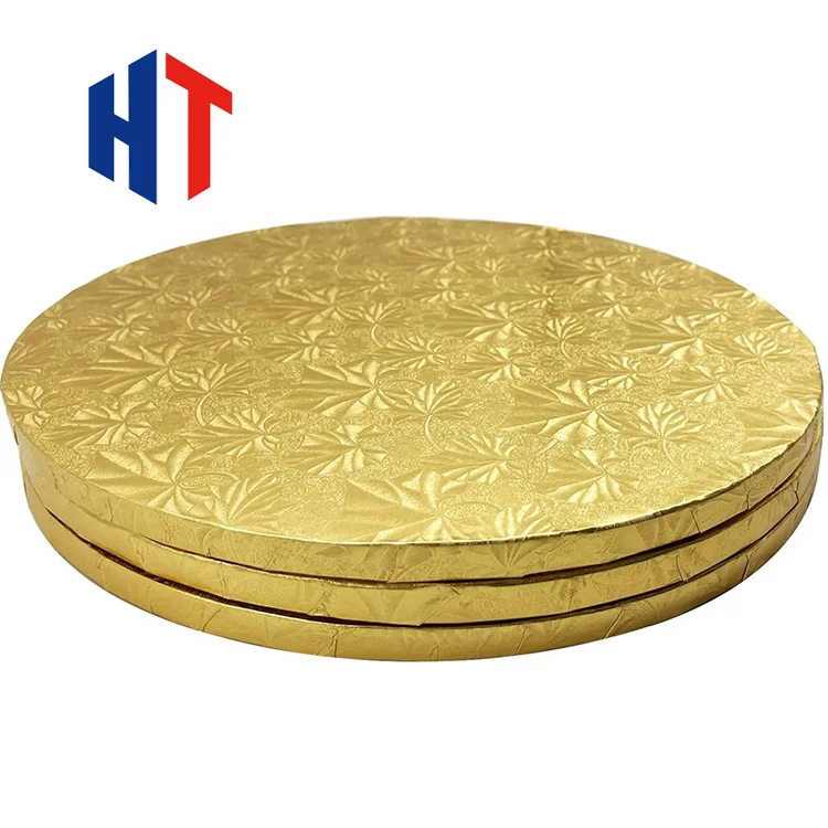 Hot Sale Wholesale Silver Golden 12mm Thick Cake Board  cake drum