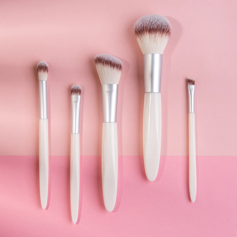 New Arrival Eco-friendly ABS Plastic Handle High End Makeup Brush Eyelash Eyebrow Brush Set