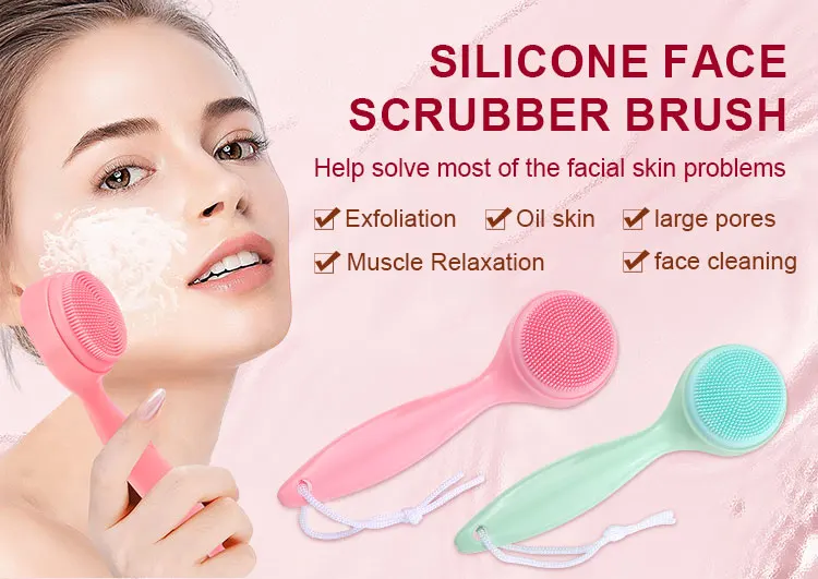 Wholesale Custom Privated Label Silicone Face Cleaning Brush Soft
