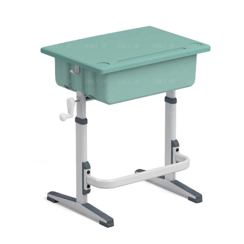 Single Seat Student Desk And Chair hand crank desk Adjustable Standing school Desk