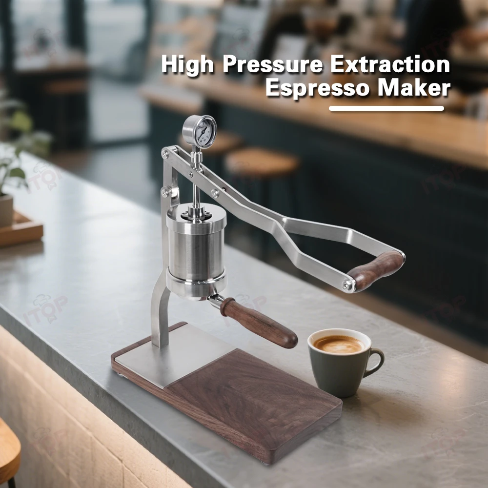 ITOP Stainless Steel Hand Press Lever Espresso Coffee Machine