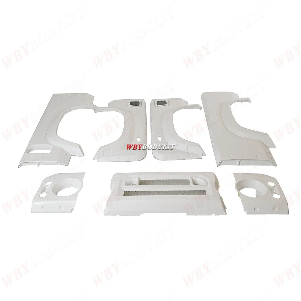 For Model Land Rover Defender 90  110 Car Bumpers Wide Body Kit  Front Rear  Fenders  Auto Parts Car Exterior  Grilles Hoods