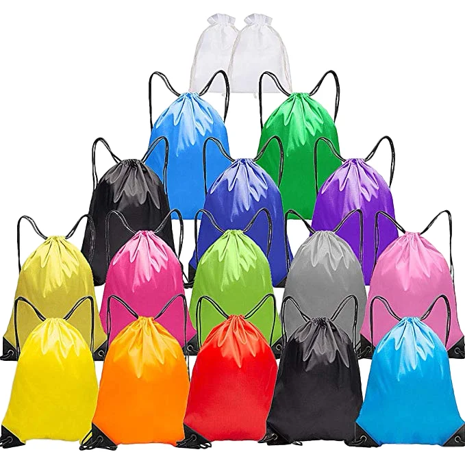 Cheapest Stock Custom Factory Candy Snack Storage  Bulk Cinch Goodie Bags Drawstring Backpack Rucksack Bag