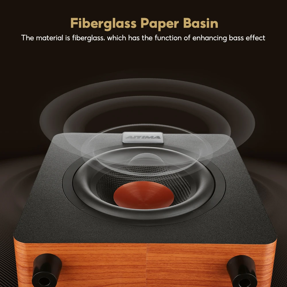 AIYIMA 800X サブウーファー 150W 8インチ アクティブスピーカー 重