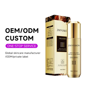 OEM ODM Facial Skin Care Product Hyaluronic Acid Retinol Moisturizing Firming Anti Aging Wrinkle Repair Peptide Collagen Serum