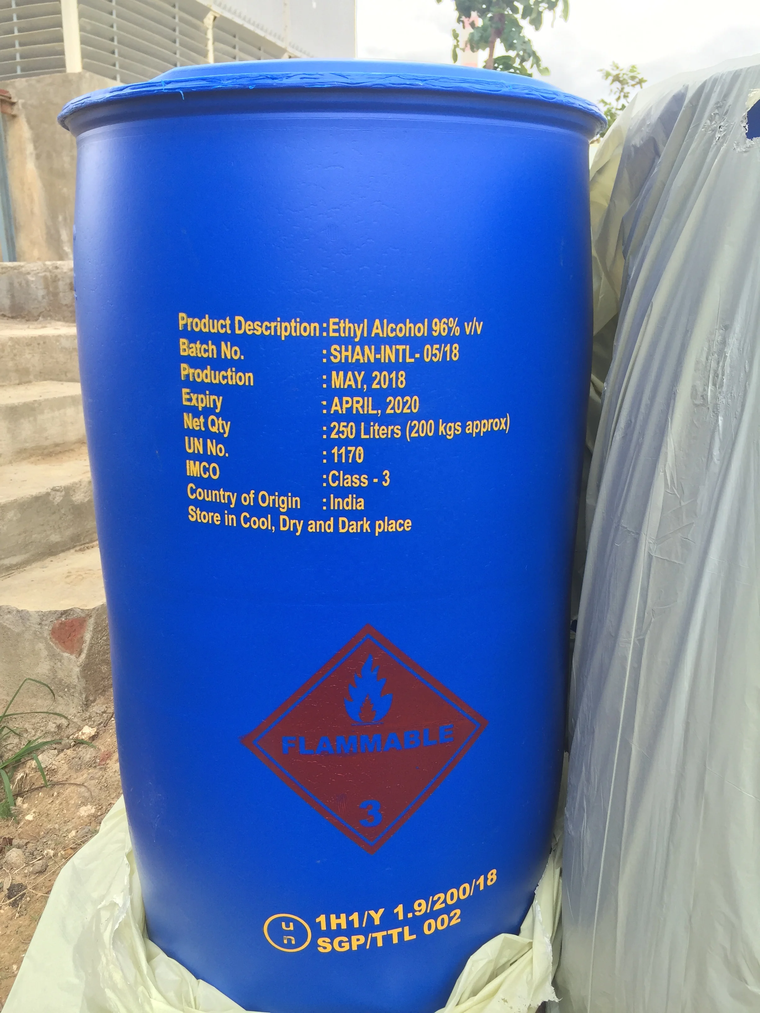 Rectified Spirit Extractant Solvent Undenatured 96 Rectified Spirits