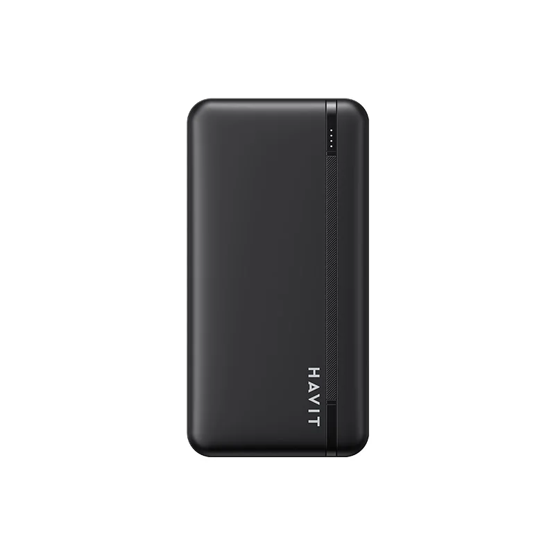 HAVITPB89ポータブルパワーバンク10000mAh、LEDディスプレイ付き