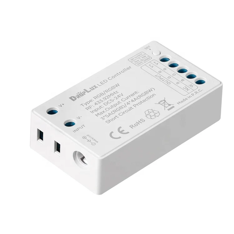 D7 Color Changeable Dimmable 3CH 15A 4CH 16A LED Strip Light Controller with Wall Mount