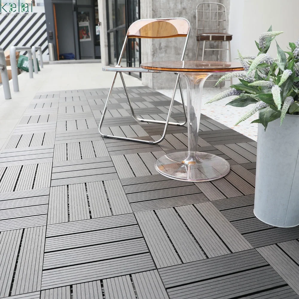 Waterproof Plastic Wood Composite Flooring Outdoor Interlocking Patio Deck  for Backyard Tiles on Dirt and Concrete - China WPC DIY Decking, Backyard  Tiles on Dirt and Concrete