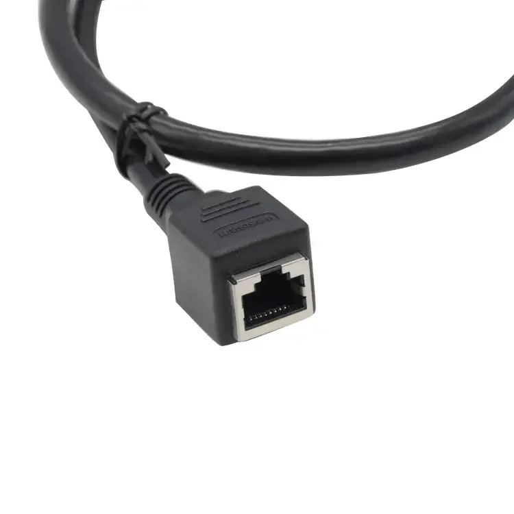 High Quality M12 8 Pin Connector Type Ethernet Cable Manufacture with X Code Female to RJ45 CAT 6A Waterproof Connector