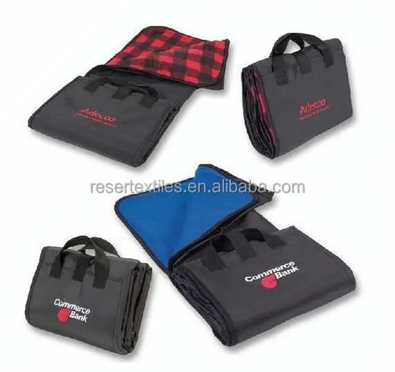 2 1 Portable Briefcase Blanket Custom Logo Waterproof High Quality 3 Season Outdoor Picnics Beach Camping Sports Traveling
