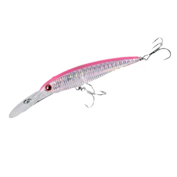 For ABS Sea Boat Hard Bait Fake Long Tongue Plate Trolling Mino Luya for Saltwater Fish 52gGT – Trolling Lure – view 2