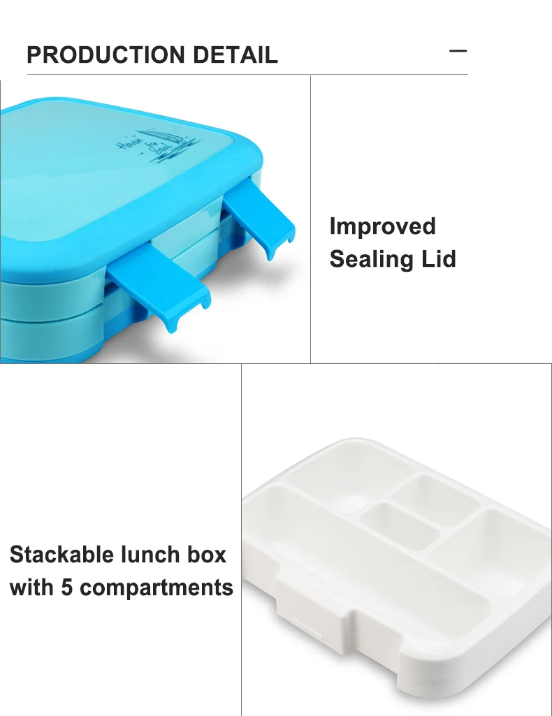 Safe Leakproof Microondas Bento Box For Kids Bpa Free El Plastico Food ...