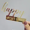 Happy Birthday-Gold (wide about 10cm)