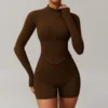 Brown Jacket+Shorts