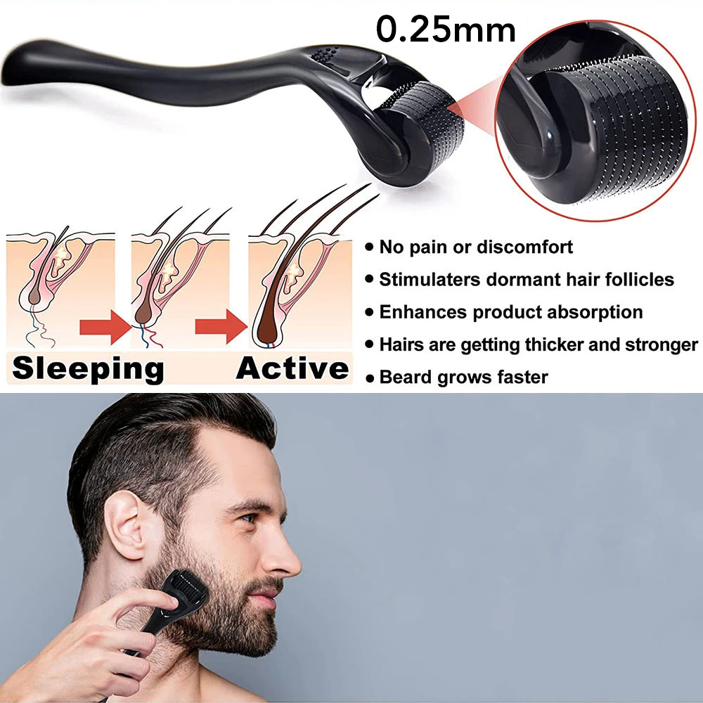 Micro Needle Derma Roller System Multipurpose Scalp Needle Hair Growth