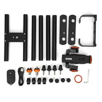 YELANGU L4X-BE Camera Video Track Dolly Motorized Electric Slider Dolly for Smart Phone Camera Camera Slider Dolly Car detail image