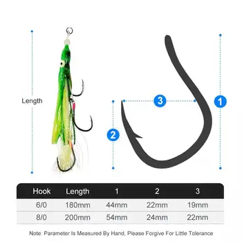 CHEERY J18+HK025 100g 150g 200g 250g 300g Saltwater Fishing Metal Jigging Lure Inchiku Hard Metal Jig Bait with Squid Skirt Hook – Metal Jig – view 4
