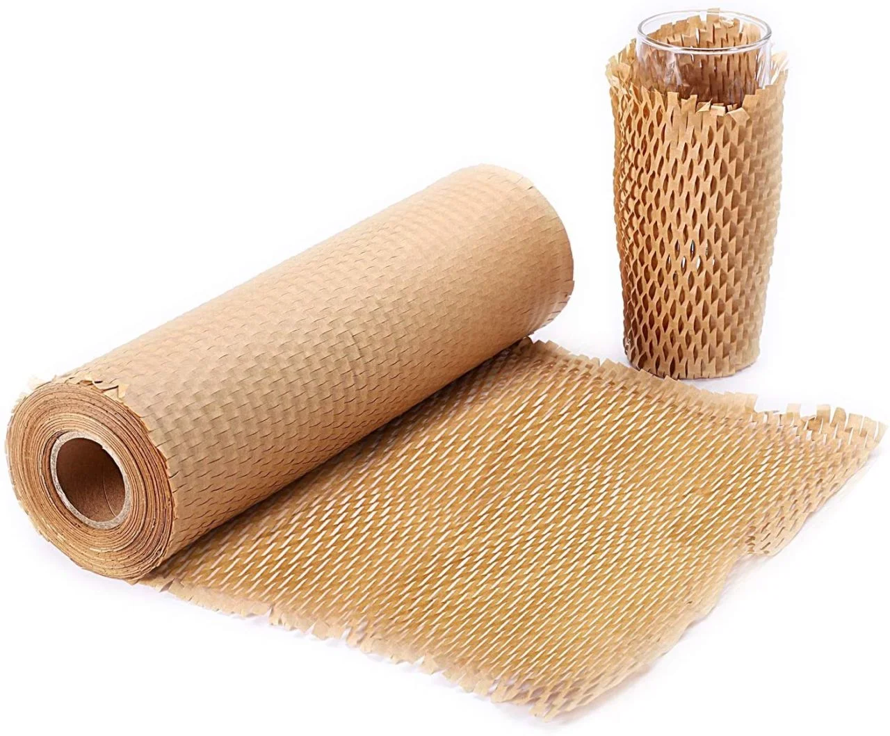 Biodegradable Recycle and Recyclable Geami Wrappak Hexel Honeycomb Kraft Paper