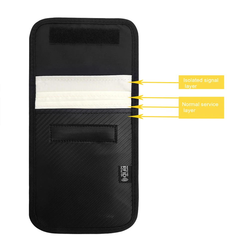 Faraday - Custodia di sicurezza per telefono cellulare anti-radiazioni, con blocco di segnale, protezione EMF 5G, RF GPS RFID per la privacy, per smartphone e dispositivi elettronici anti-inseguimento