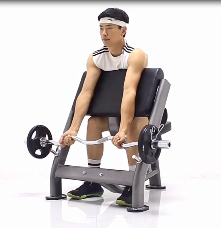 調整可能なプレッチャーカールベンチ｜バイセップストレーニング用