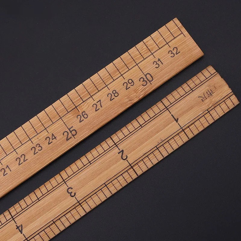 Custom Cheap logo on 2 Meter Folding Ruler Natural Wooden Color Inch and mm Scale Division Printing Rule Made of Wood