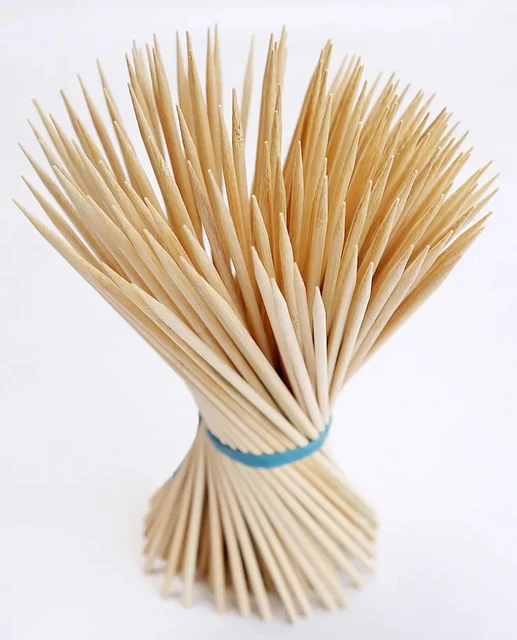 100% Natural Non-Pollution 5Mm Bamboo Sticks For Bbq Disposable Bamboo Stick