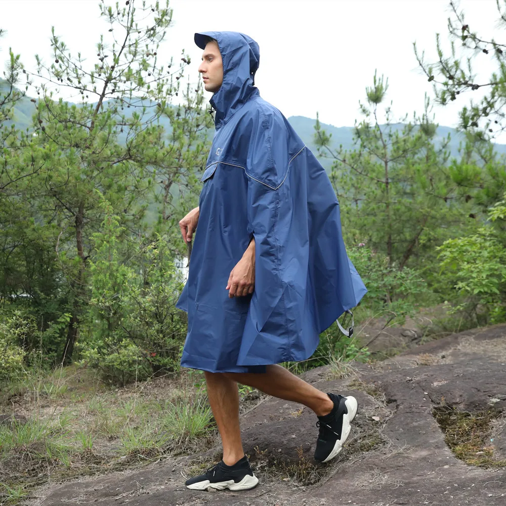 Пончо дождевик водонепроницаемый многоразовый портативный для