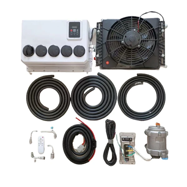 Universal Verdampfer Kompressor Under Dash AC Kit Für LKW 12V 24V Klimaanlage Auto Klimaanlage Universal Verdampfer Kompressor Under Dash AC Kit Für LKW 12V 24V Klimaanlage Auto Klimaanlage