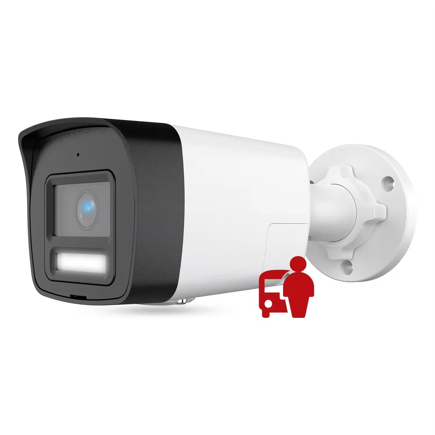 8MP IP摄像机POE子弹户外安全摄像机闭路电视双光报警人/车辆检测Poe IP摄像机