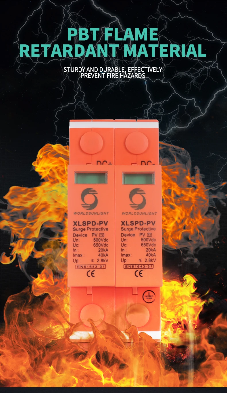 Xlspd Pv Ce Tuv Solar Pv Ka Ka P P Dc V V V V Dps Surge Protector Arrester