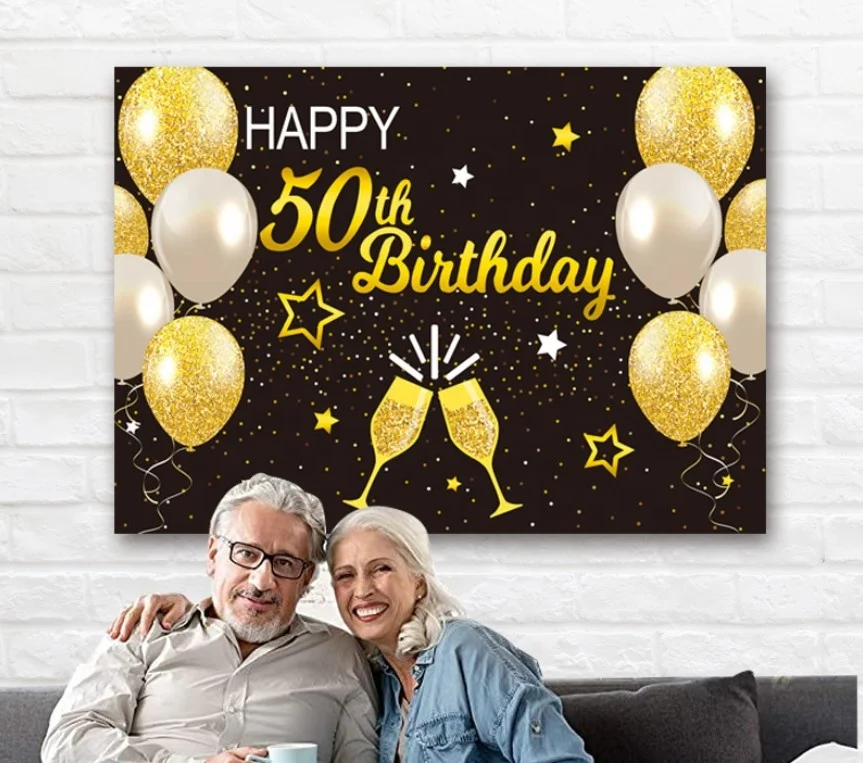 „Game On“ Luftballon-Banner – Schwarz-Gold, 40,6 Cm Buchstaben, Für Gaming-Party