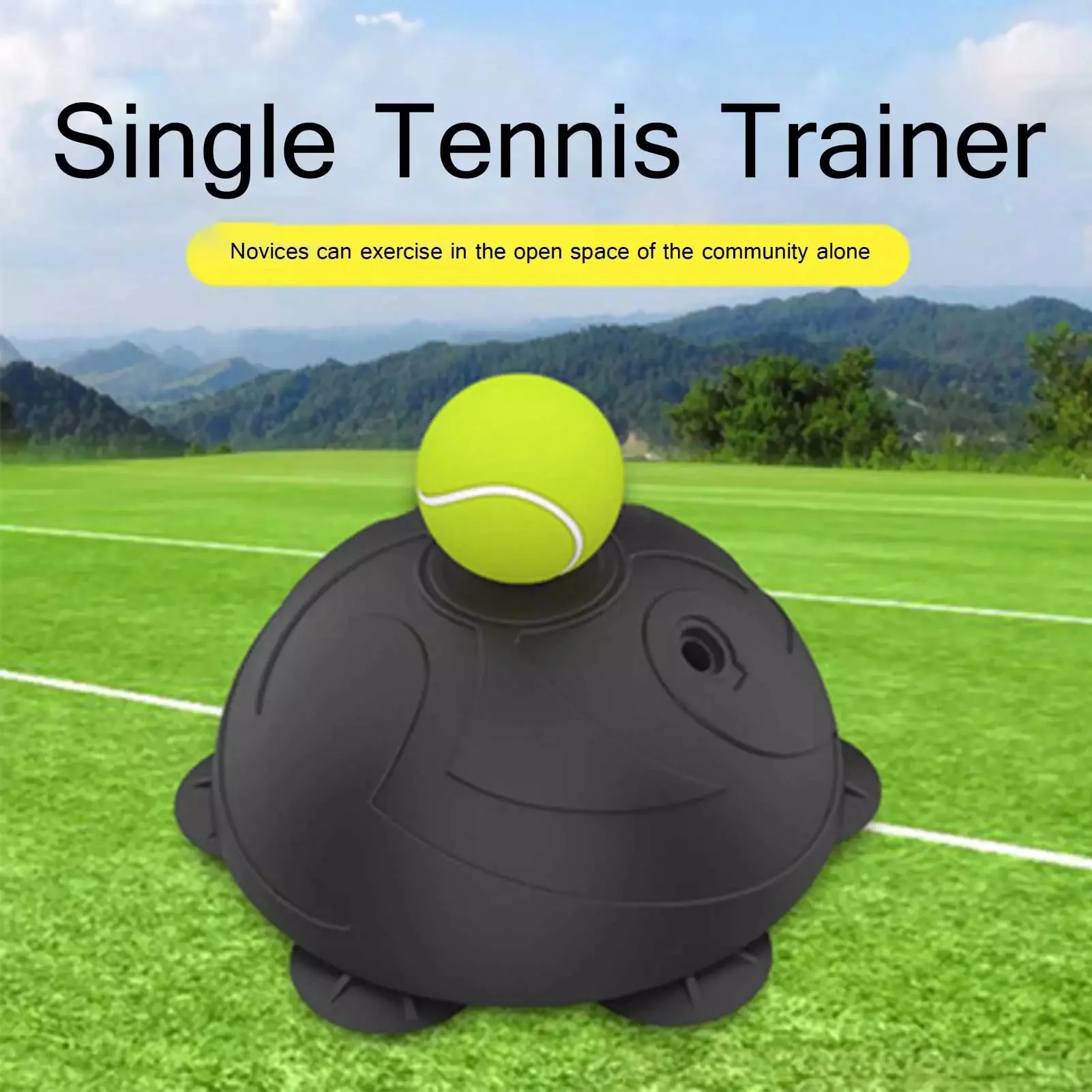 Тренировочный мяч для тенниса на открытом воздухе, тренировочные тренажеры для тенниса