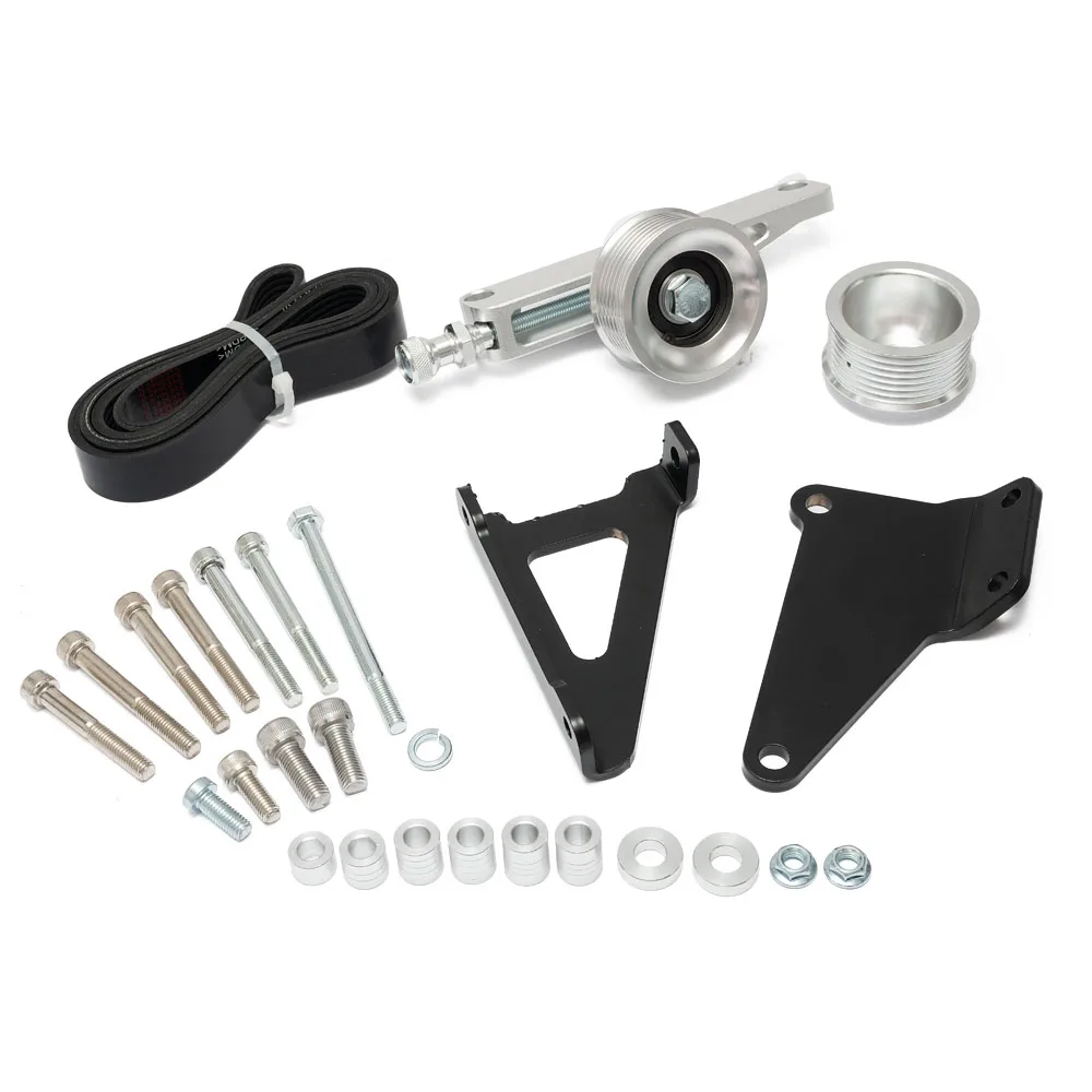 K Series A/C & P/S Eliminator Pulley Kit – For Honda Acura K20 K24 K Swap, Bull Boost Performance