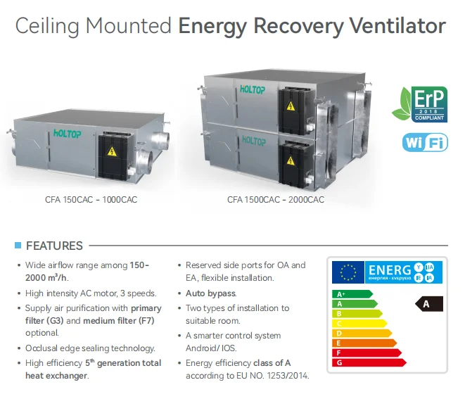 With Erv Core Filter, Stainless, Steel - detail 8