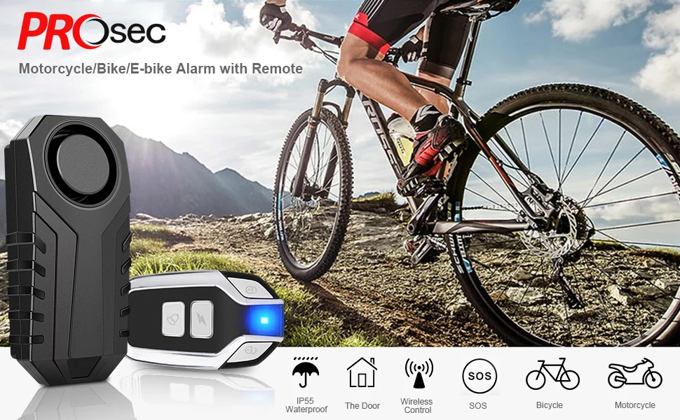 Remote Control Bike Alarm Kit Waterproof Motorcycle Electric Bike