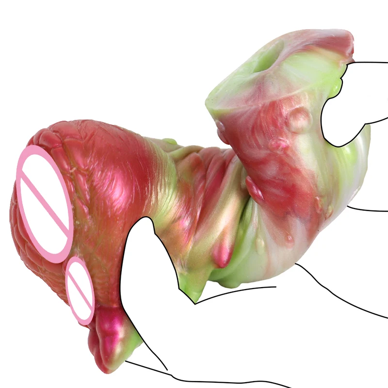 GEEBA All Access Dual Channel Male Masturbator Realistic Vagina Adult Silicone Sex Toy for Men Prostate Massager Penis Exercise