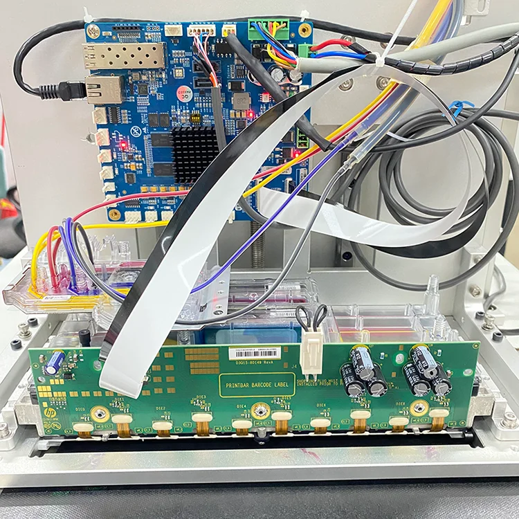 Single Pass Digital Inkjet Printer A4 HP Main Board Paper Bag Cup Fan One Pass Motherboard 975/972/973/974 Water-Based Inks manufacture