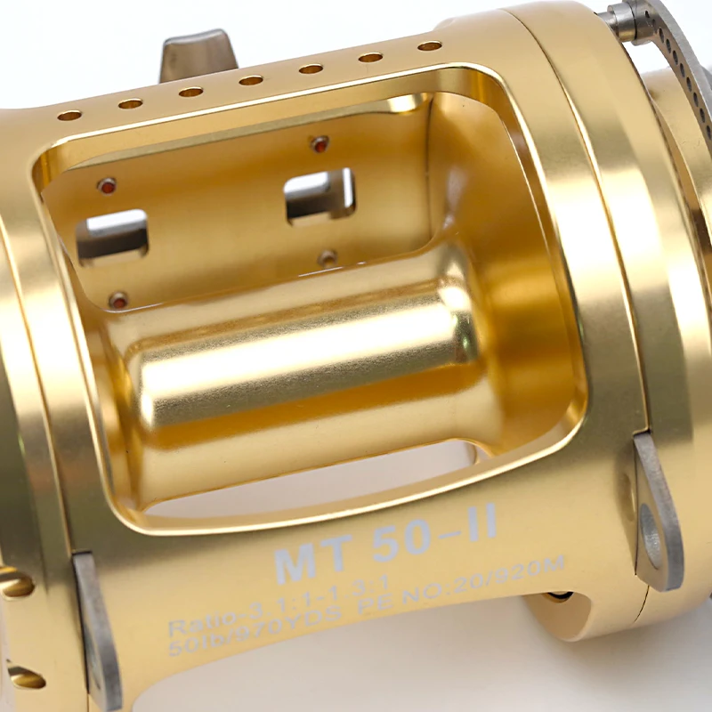 2 Speed Big Game Fishing Reel Heavy Duty 50w 80w Full Metal Shark Tuna Deep Sea Ocean Boat Reels